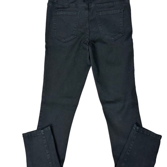 Women's Simply Vera Wang 2 XS Ankle Jeans Denim Black Skinny Stretch Slender - Picture 4 of 9